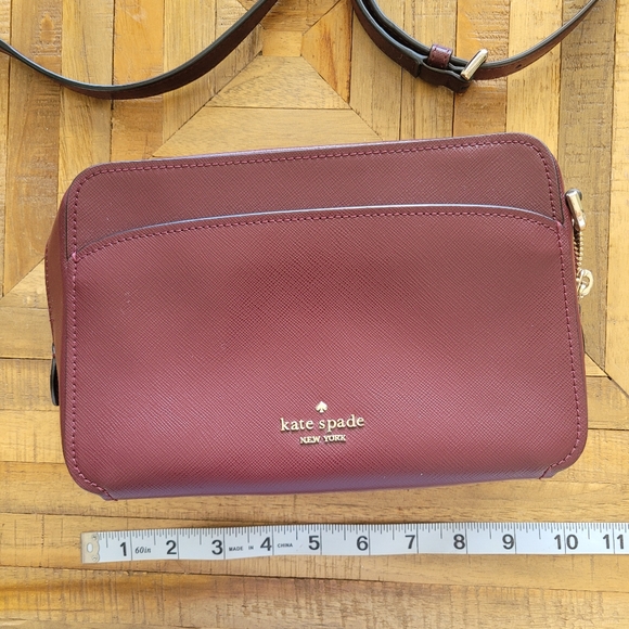 kate spade Handbags - Kate Spade Burgundy Cross Body Purse